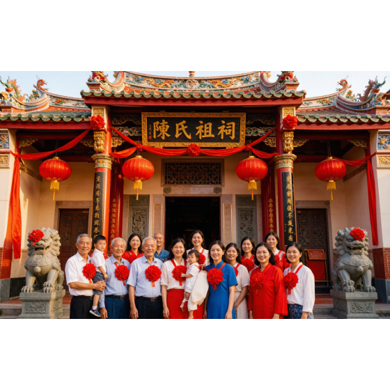 [Included Booking Items]Ancestral Roots Journey for Overseas Chinese — trace your family surname, visit the ancestral hall & take a red-flower family portrait!
