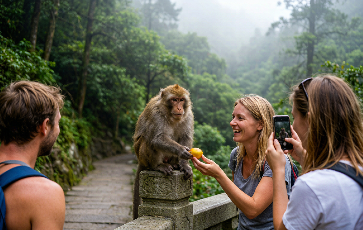 Emei&rsquo;s wild macaques &mdash; cheeky mountain residents