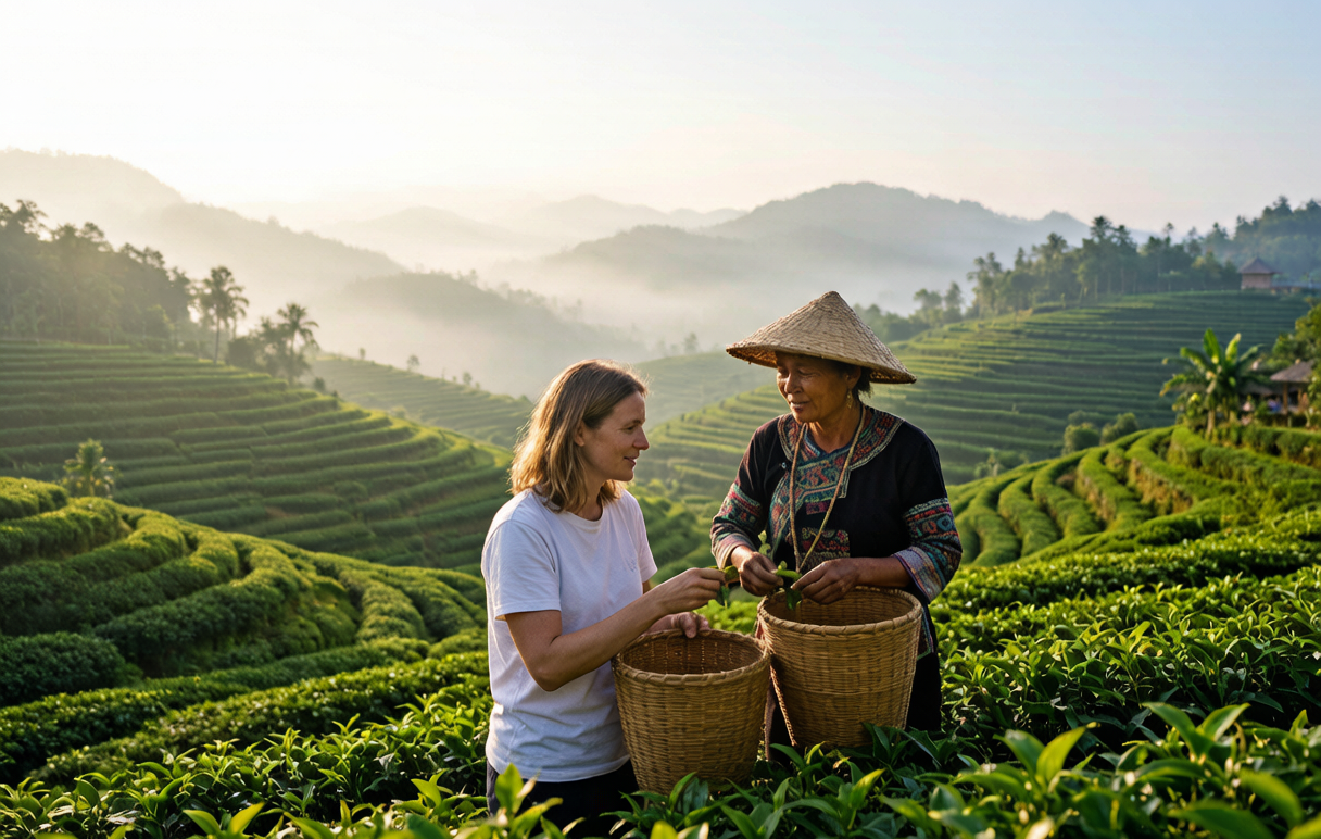 Pu-erh Tea Terraces &mdash; pick a leaf from an ancient tea mountain