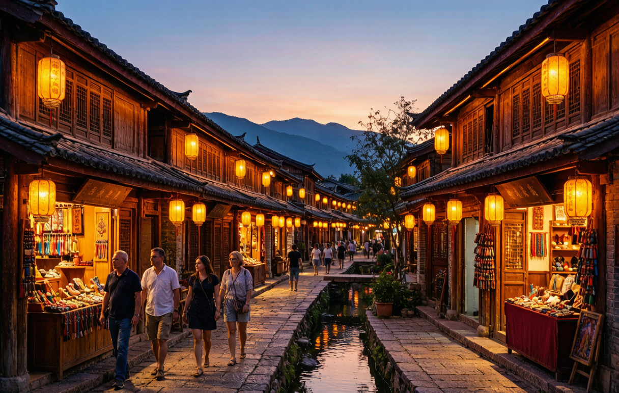 Lijiang Old Town &mdash; lantern-lit Naxi alleys